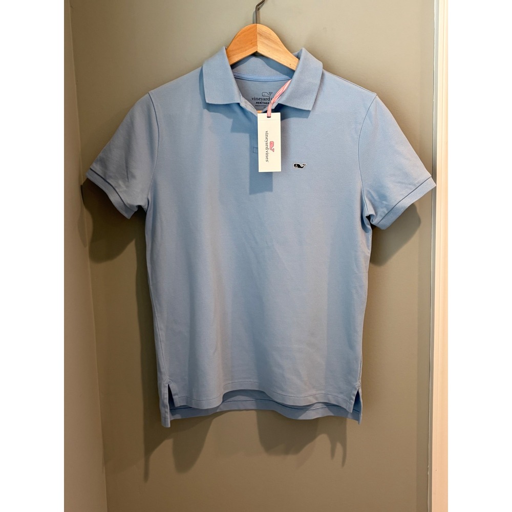 Vineyard Vines Heritage Pique Polo Jake Blue Classic Fit XXS‎ NWT